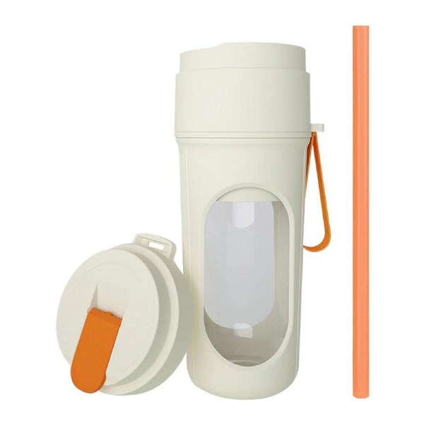 Shakes Juicer Cup USB Rechargeable Portable Blender Personal Mini Mixer Orange