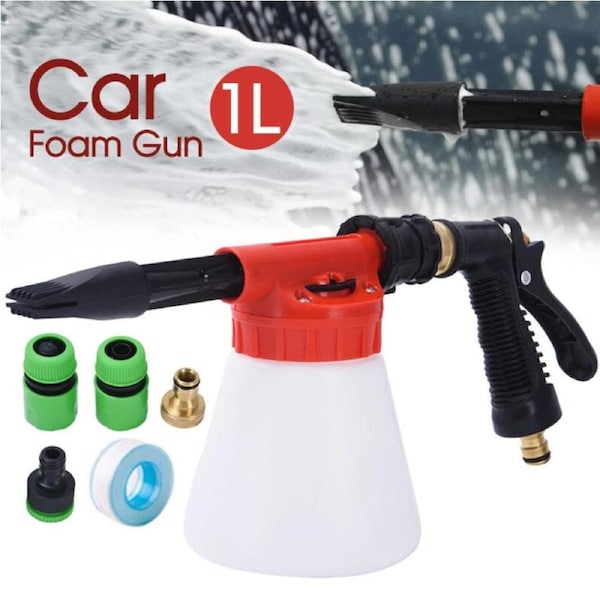 Gun Sprayer Hose 1L Snow Foam Lance Cannon Bottle Soap For Car Pressure Washer