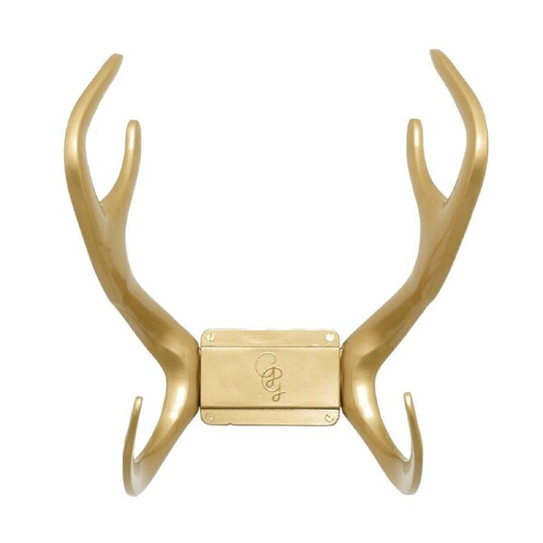 Garden Glory Reindeer Wall Mounted Water Hose Holder Hanger Reel Rack Gold