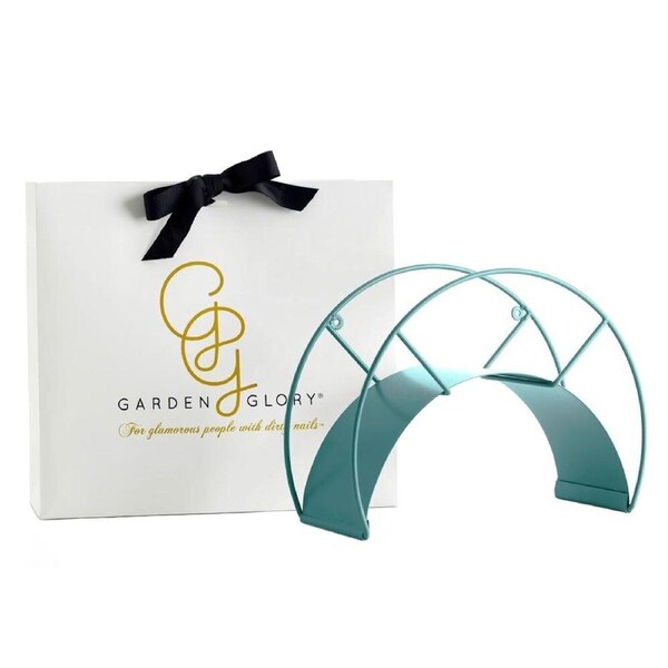 Garden Glory Classic Wall Mounted Water Hose Holder Caribbean Kiss Turquoise