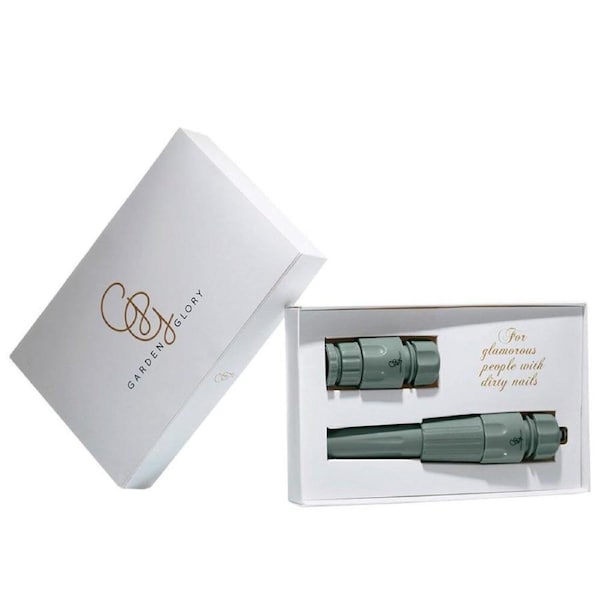2pc Garden Glory Plastic Hose Nozzles For 1/2in Waterhoses Eucalyptus Leaf