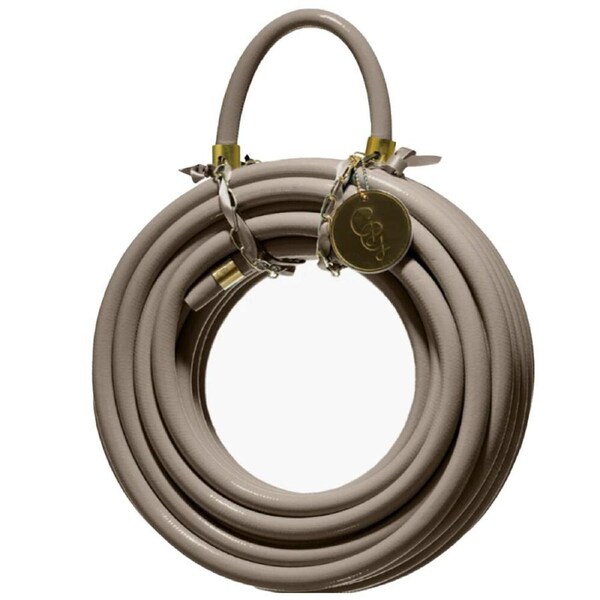 Garden Glory Coloured PVC Watering Hose Outdoor Flexible Pipe 20m Sahara/Beige