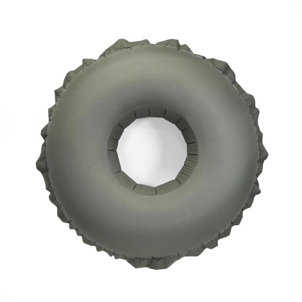 Garden Glory Cotton Couture Canvas Pool Float Ring Raft Round 110cm Eucalyptus