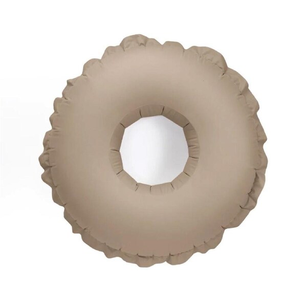 Garden Glory Cotton Couture Canvas Pool Float Ring Raft Round 110cm Beige
