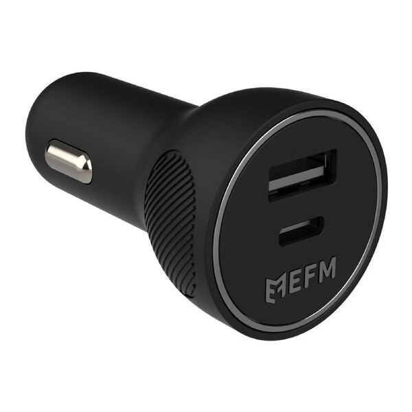 EFM 48W Dual Port Car ChargerWith Power Delivery and PPS