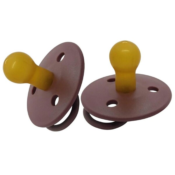 2PK Mininor Baby/Infant Feeding Dummy Latex Pacifier/Soother Heath Flower 6m+