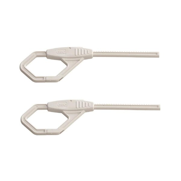 BabyDan Double Slide Lock Baby Safety Protection For Furniture Cabinet White