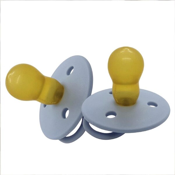 2PK Mininor Baby/Infant Feeding Dummy Latex Pacifier/Soother Nordic Sky Blue 0m+