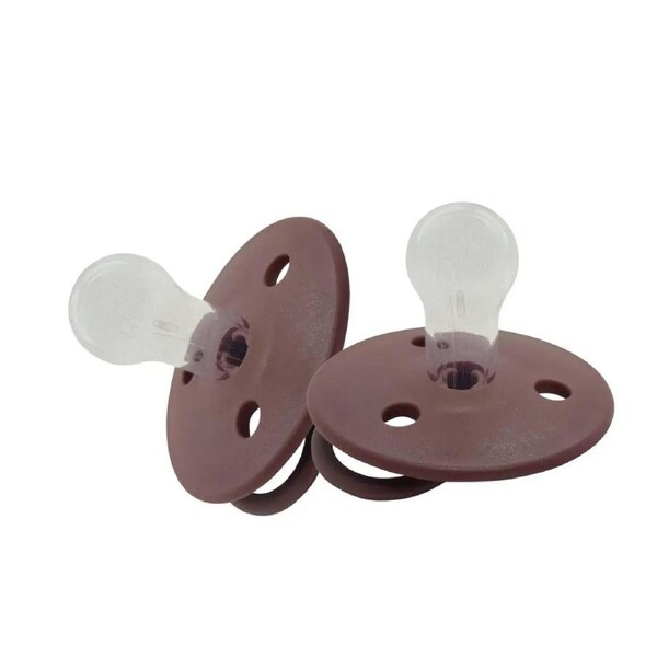 2PK Mininor Baby/Infant Feeding Dummy Silicone Pacifier/Soother Heath Flower 0m+