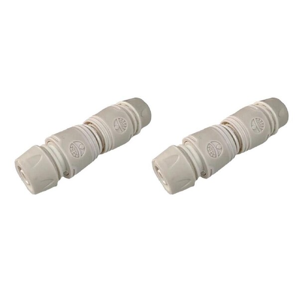 2PK Garden Glory Hose Extension Connector Extender For Waterhose White Snake