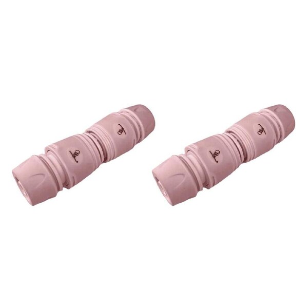 2PK Garden Glory Hose Extension Connector Extender For Waterhose Rusty Rose