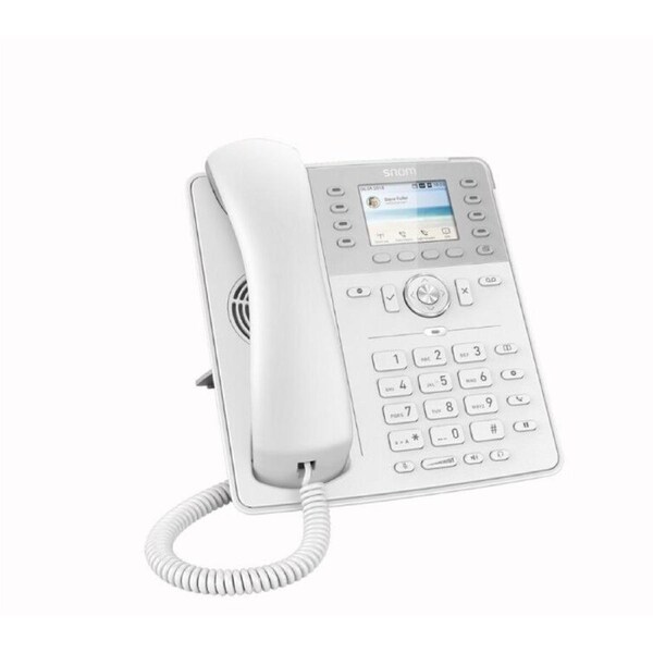 SNOM D735 SIP Desk Telephone, l 2.7 Inch TFT Display, 32 Self-Labeling Function Keys (8 Physical), White