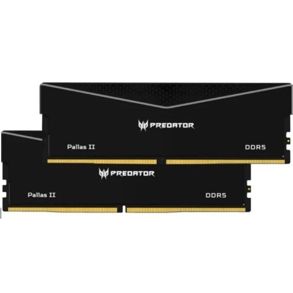 PREDATOR PALLASII DDR5 64GB Black 32GBx2 6000Mhz 1R8 CL30 Supports Intel XMP 3.0 and AMD EXPO CL30