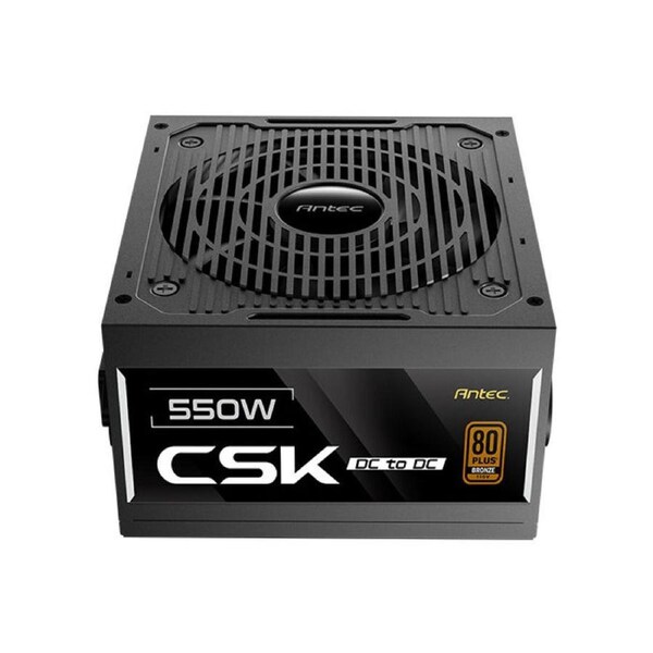 Antec CSK550DC 80+ Bronze 115V, Continuous Power, DC to DC, Flat Cables, 5Yrs Warranty. CircuitShield Protections, Thermal,Reliable Value Power Supply