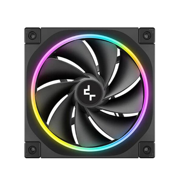 DeepCool FL12R 120mm Unique Addressable RGB High Performance Fans, Low Noise, 4-pin PWM, Fluid Dynamic Bearing