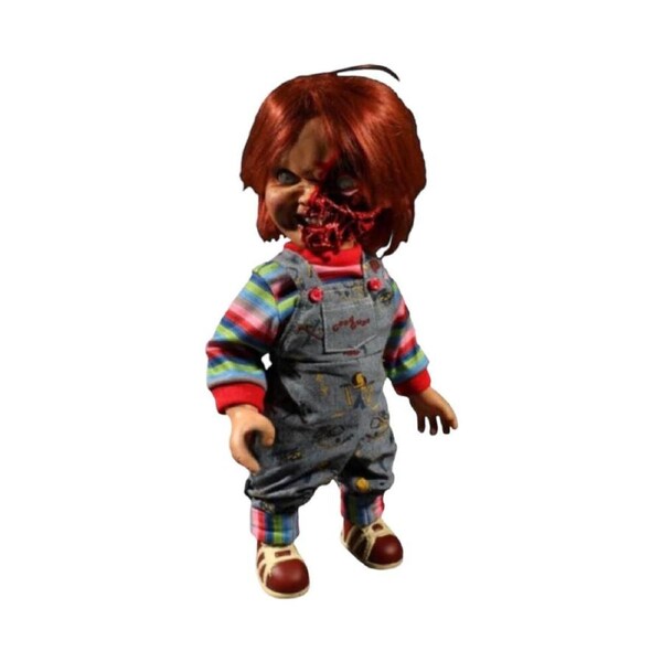 Child's Play 3 Chucky Pizza Face Talking Action Figure Toy 38cm