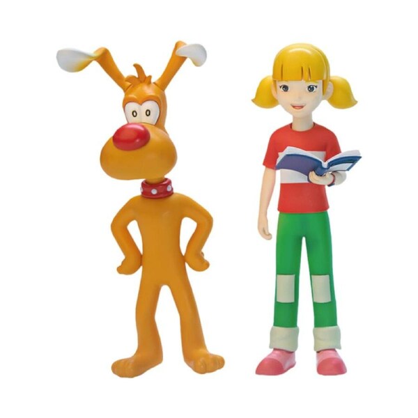 Inspector Gadget PVC/ABS Brain & Penny 1:12 Scale Action Figure Toys