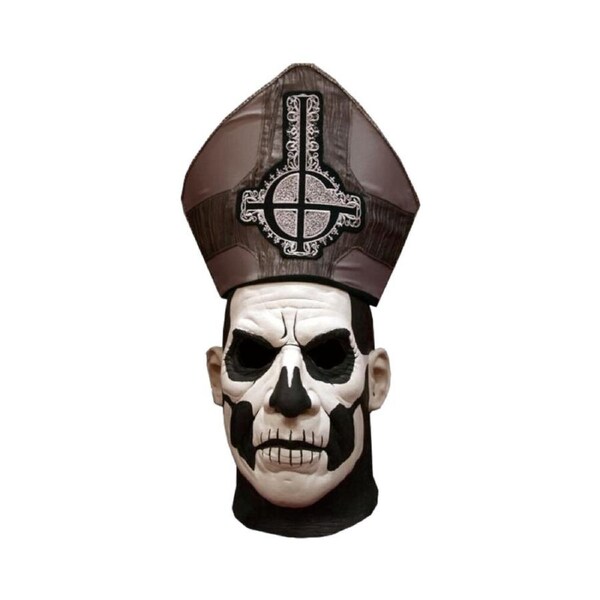 Ghost Papa Emeritus Deluxe Hat and Face Mask Combo