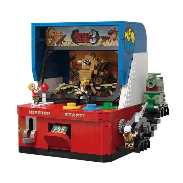1290pc MetalSlug Plastic Arcade Machine Building Toy Set 24x24cm 6y+