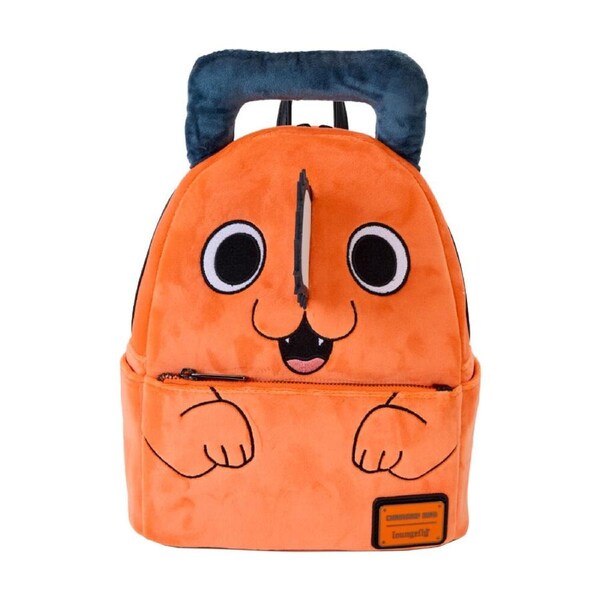 Chainsaw Man Pochita Plush Cosplay Mini Backpack 23x27cm Orange 15y+