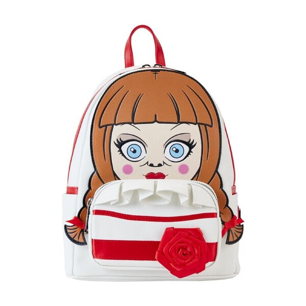 Annabelle Cosplay Faux Leather Horror Mini Backpack 26.7x22.9cm 17y+