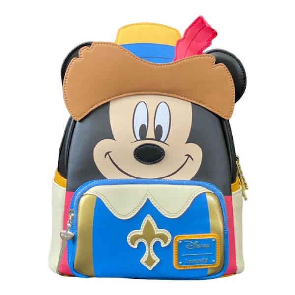 Disney Three Musketeers Mickey Mouse Cosplay Backpack 23x27cm 8y+