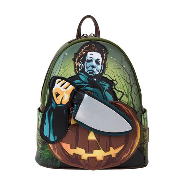Halloween Michael Myers Pumpkin Glow Mini Backpack 23x27cm Kids 12y+