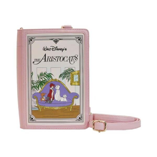 The Aristocats 1970 Book Crossbody Bag 30.5x22.8cm Pink