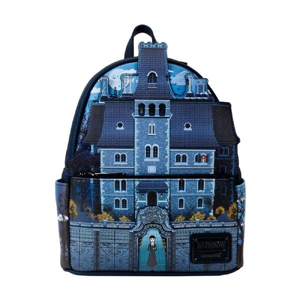 Wednesday (TV) - Nevermore Academy Leather Mini Backpack Bag