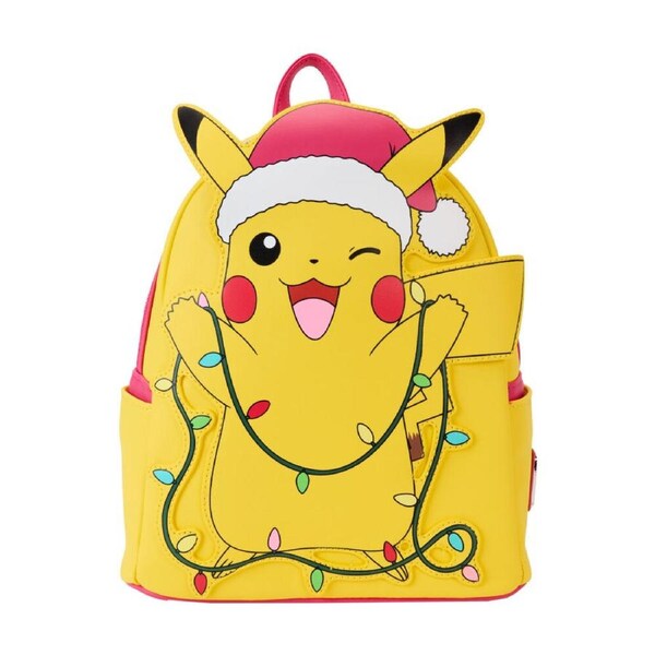 Pokemon Holiday Pikachu Light-Up Mini Backpack 23x27cm Yellow