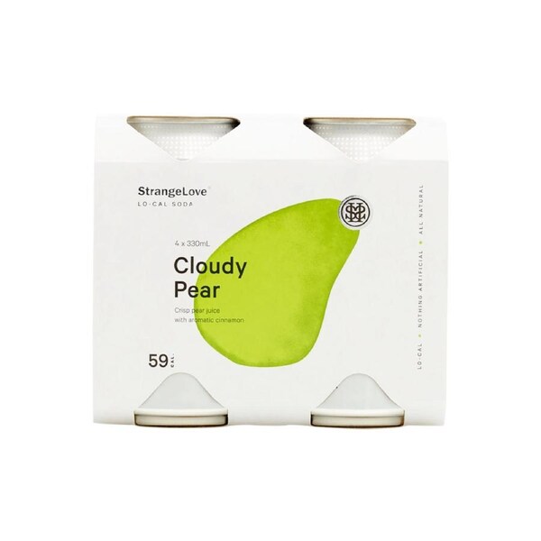 Cloudy Pear & Cinnamon Lo-Cal Soda 330ml Cans x 24
