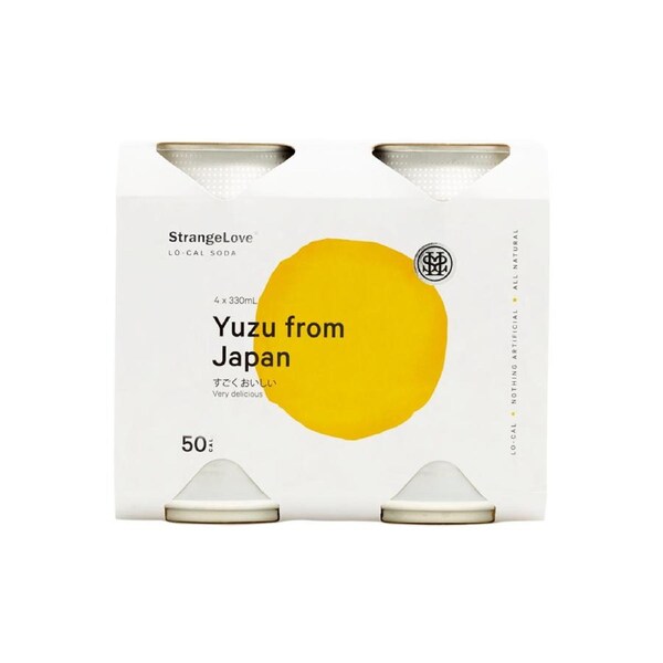 Yuzu Lo-Cal Soda 330ml Cans x 24