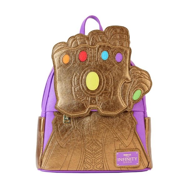 Marvel Comics Thanos Gauntlet Metallic Mini Backpack Kids/Children Bag