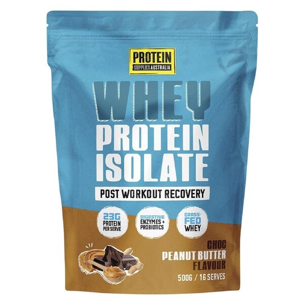 Protein Supplies Australia Whey Protein Isolate Peanut Butter 500g