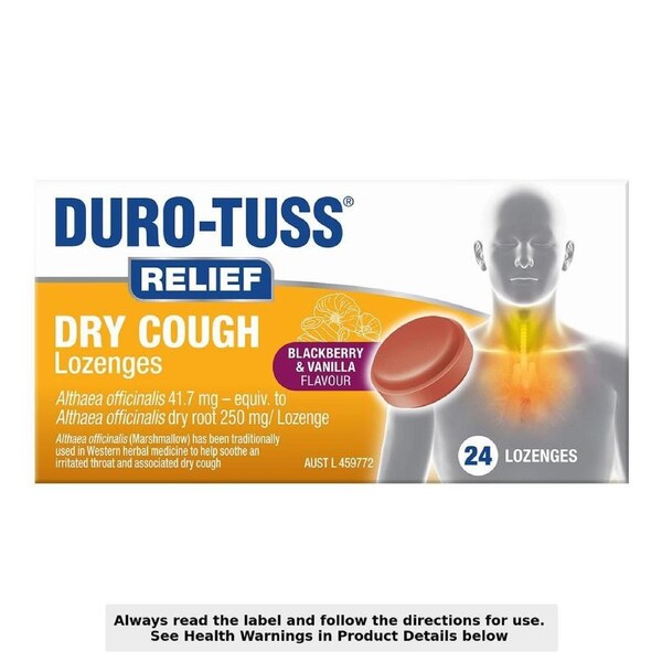 Durotuss Relief Dry Cough Lozenges 24 Pack