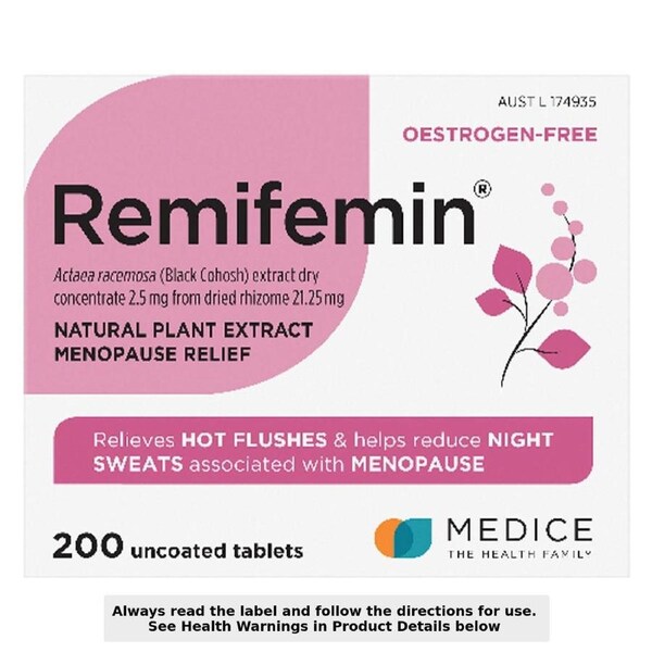 Remifemin Menopause Symptom Relief 200 Tablets