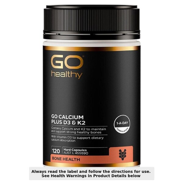 GO Calcium Plus D3 & K2 120 Hard Capsules