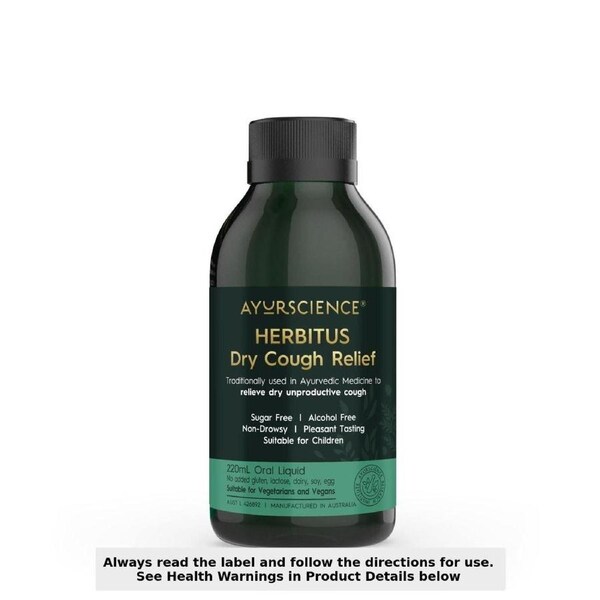 AyurScience Herbitus Dry Cough Syrup Liquid 220ml