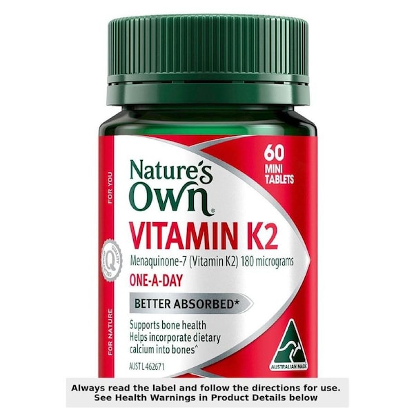 Nature's Own Vitamin K2 180mg - 60 Tablets