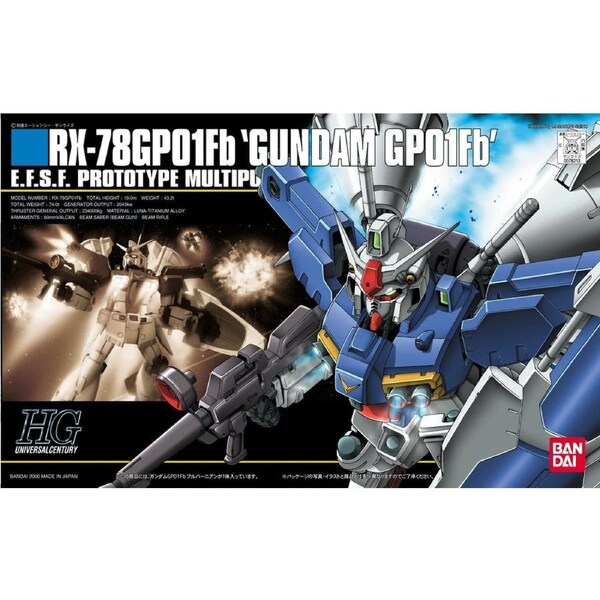 Mobile Suit Gundam HGUC #018 RX-78GPO1Fb Gundam GPO1Fb 1/144 Scale Model Kit