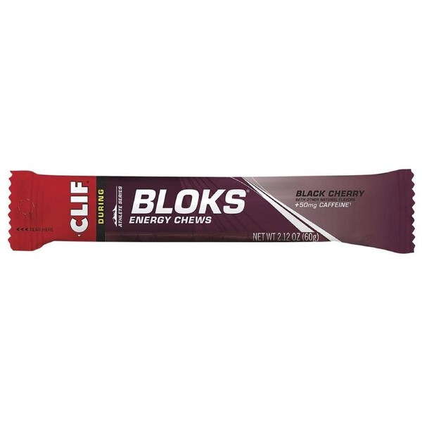 Clif Bloks Energy Chews Black Cherry + 50mg Caffeine 60g