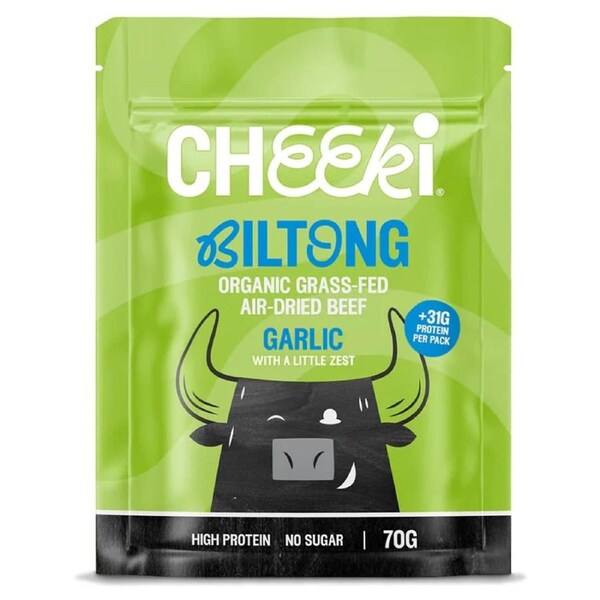 Cheeki Biltong Garlic 70g