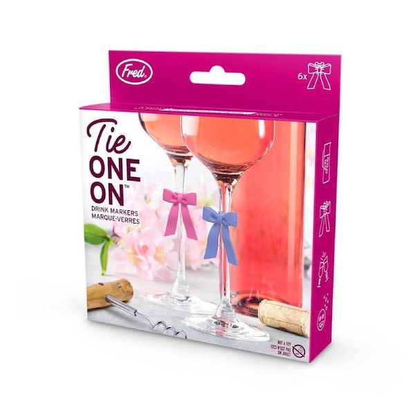 Fred Tie One On-Drink Markers - Set of 6