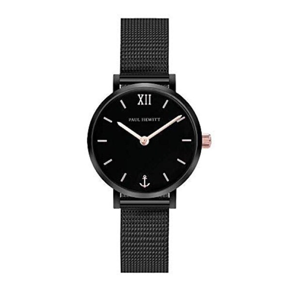Paul Hewitt Modest Black Sunray Mesh Watch