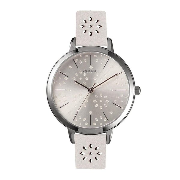 Oui&Me Amourette 34mm Floral Silver Watch