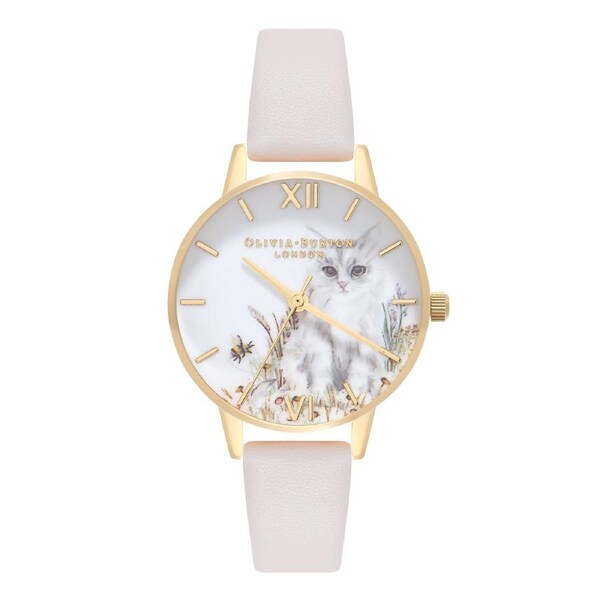Olivia Burton Vegan Friendly Vegan Nude Leather Strap Watch