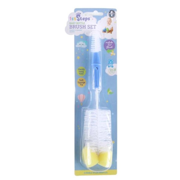 Baby Bottle & Teat Brush 2 in1 26cm x 5.5cm 1pc