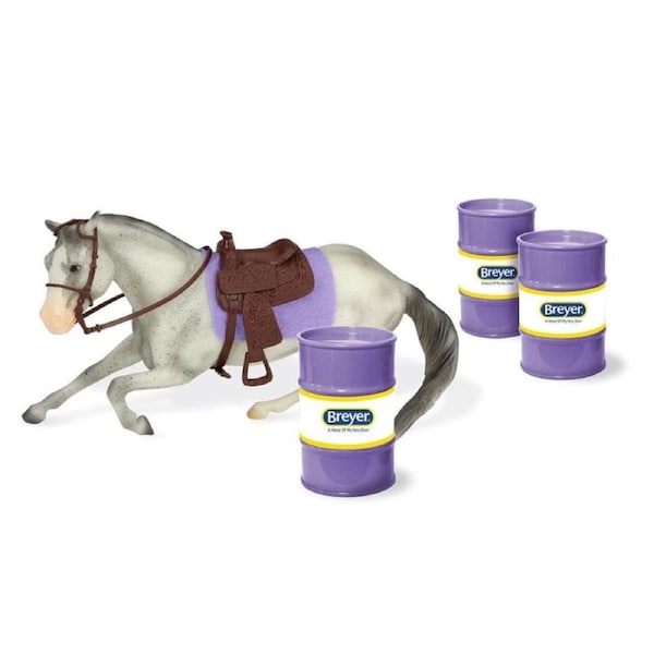 Breyer Horses Barrel Racing Set Freedom 1:12 Scale 10254