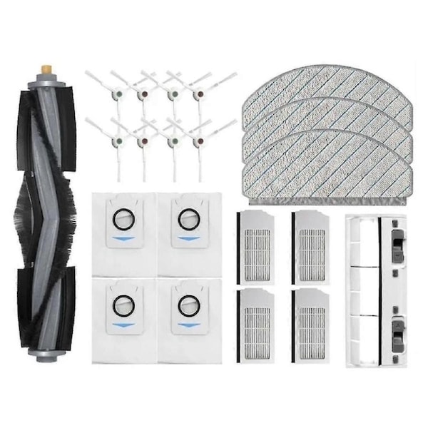 Main Brush, HEPA Filter, Mop Rag for T10 Plus/X1 Plus Robot Vacuum