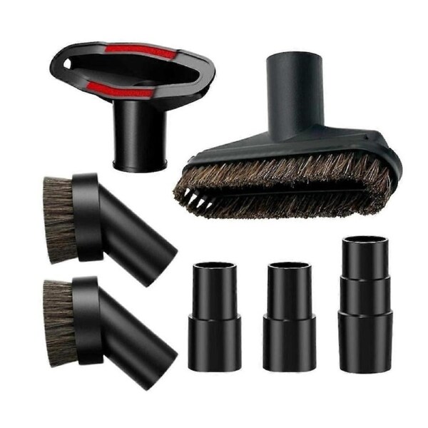 Soft Horsehair Vacuum Brush Attachment - Hose Adapters 1-3/8 Inch to 1-1/2 Inch